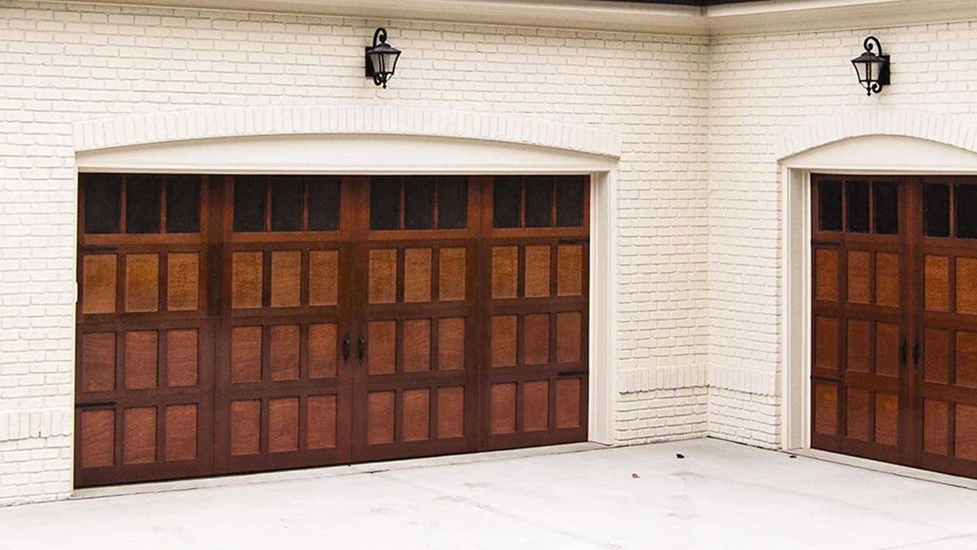 brown garage door